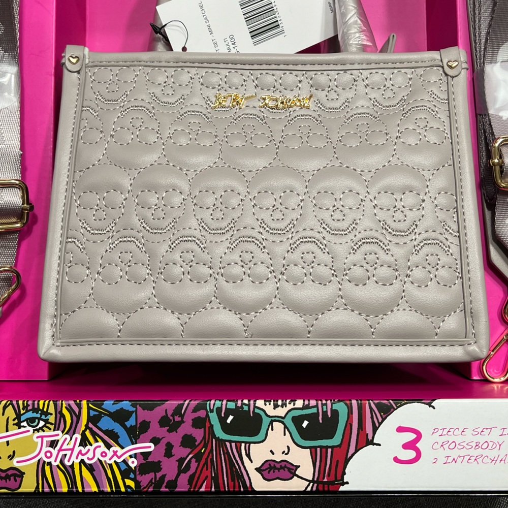 Betsey Johnson Skull Mini Satchel
